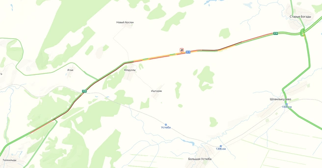 Проехать будет проблематично | Источник: yandex.ru/maps