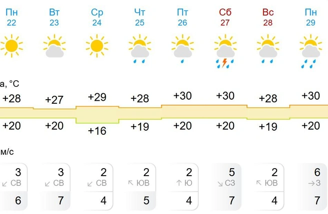 По ночам в Новосибирске ожидается +16…+20 градусов | Источник: gismeteo.ru