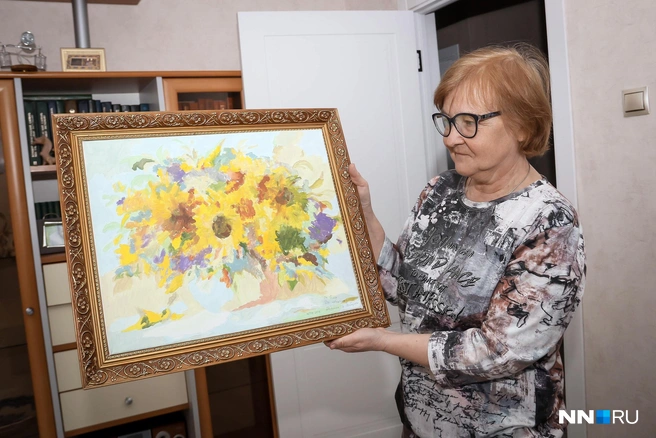Картина старшей внучки в доме у Галины Викторовны занимает особое место | Источник: Наталья Бурухина / NN.RU