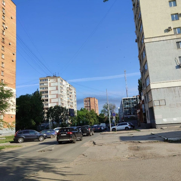 Дымка хорошо заметна даже над многоэтажками | Источник: читатель 63.RU 