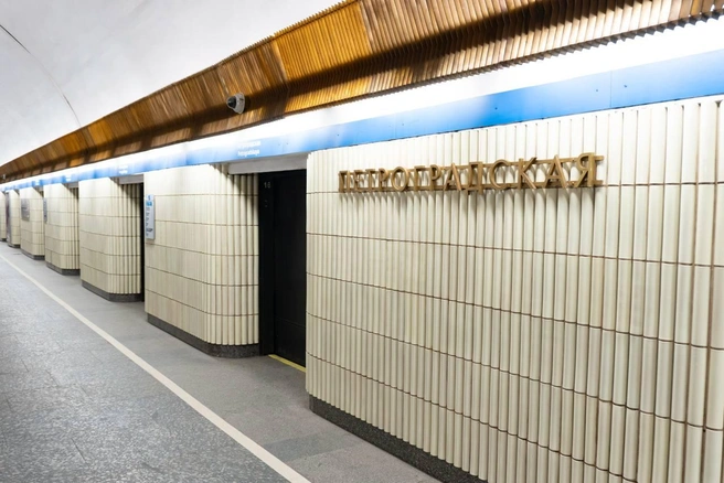 На синей линии метро Петербурга восстановили движение поездов | Источник: Метро Петербурга