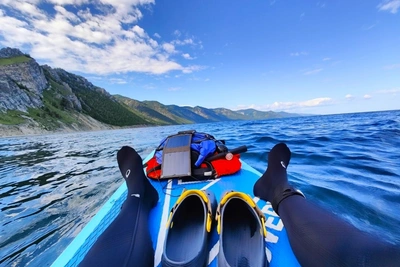 Путешественник из Забайкалья пройдет 4800 км на сапборде для рекорда