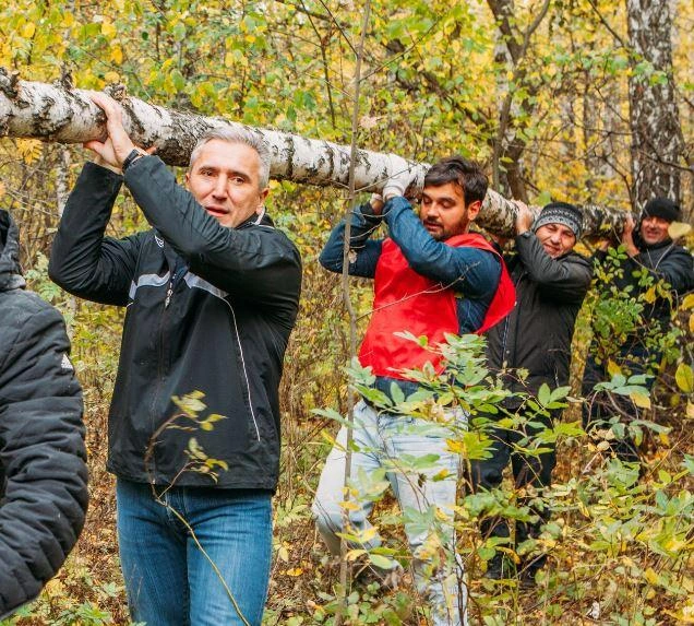 Александр Моор в Затюменском парке