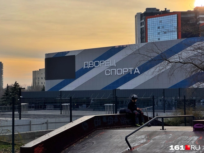 Перед Дворцом спорта | Источник: Ирина Бабичева / 161.RU