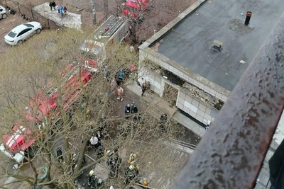 Женщина погибла при пожаре в общежитии Крохалева