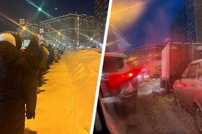 Подмосковье: многочасовые очереди на автобусных остановках