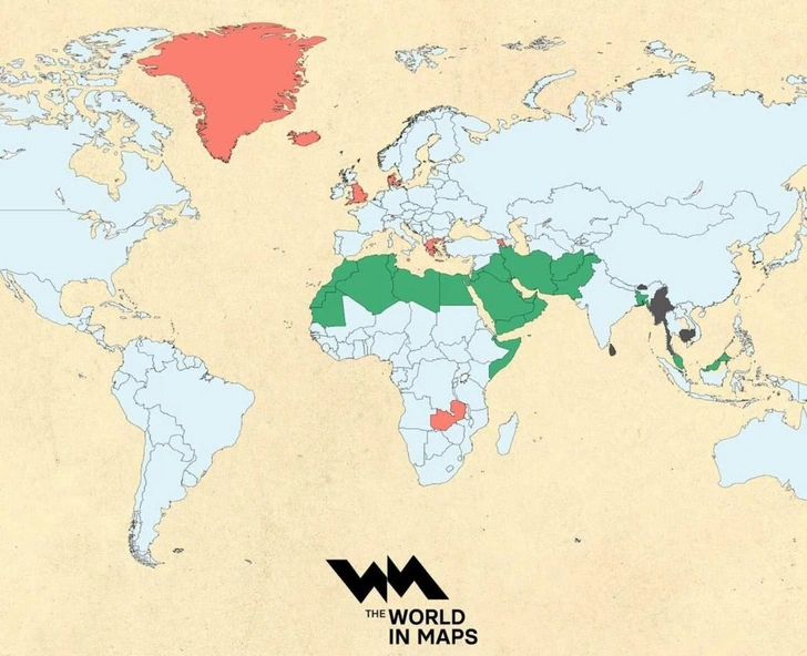 Тест для настоящих гениев: что изображено на этой карте? | Источник: The World in Maps