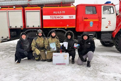 Пожарные победили в эстафете «Сибирские парни» в Тынде