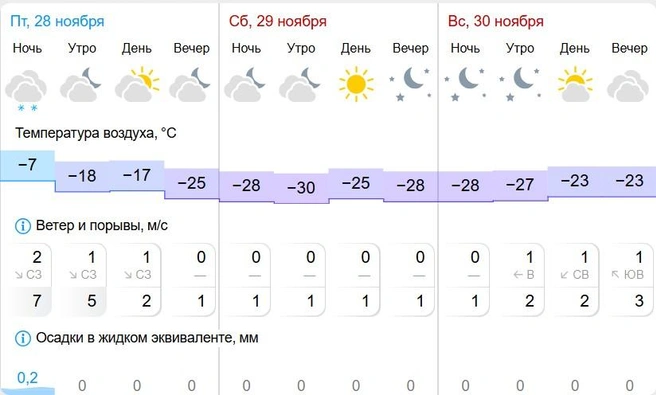 Первые морозы в этом году придут в Томск в конце ноября  | Источник: gismeteo.ru