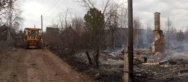 30 домов сгорело в садоводстве «Восход» под Братском | Источник: Николай Дружинин / t.me