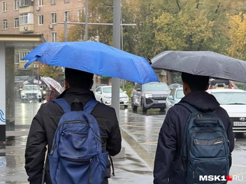Кто-то позаботился заранее и взял с собой зонтик | Источник: Екатерина Рябчук / MSK1.RU