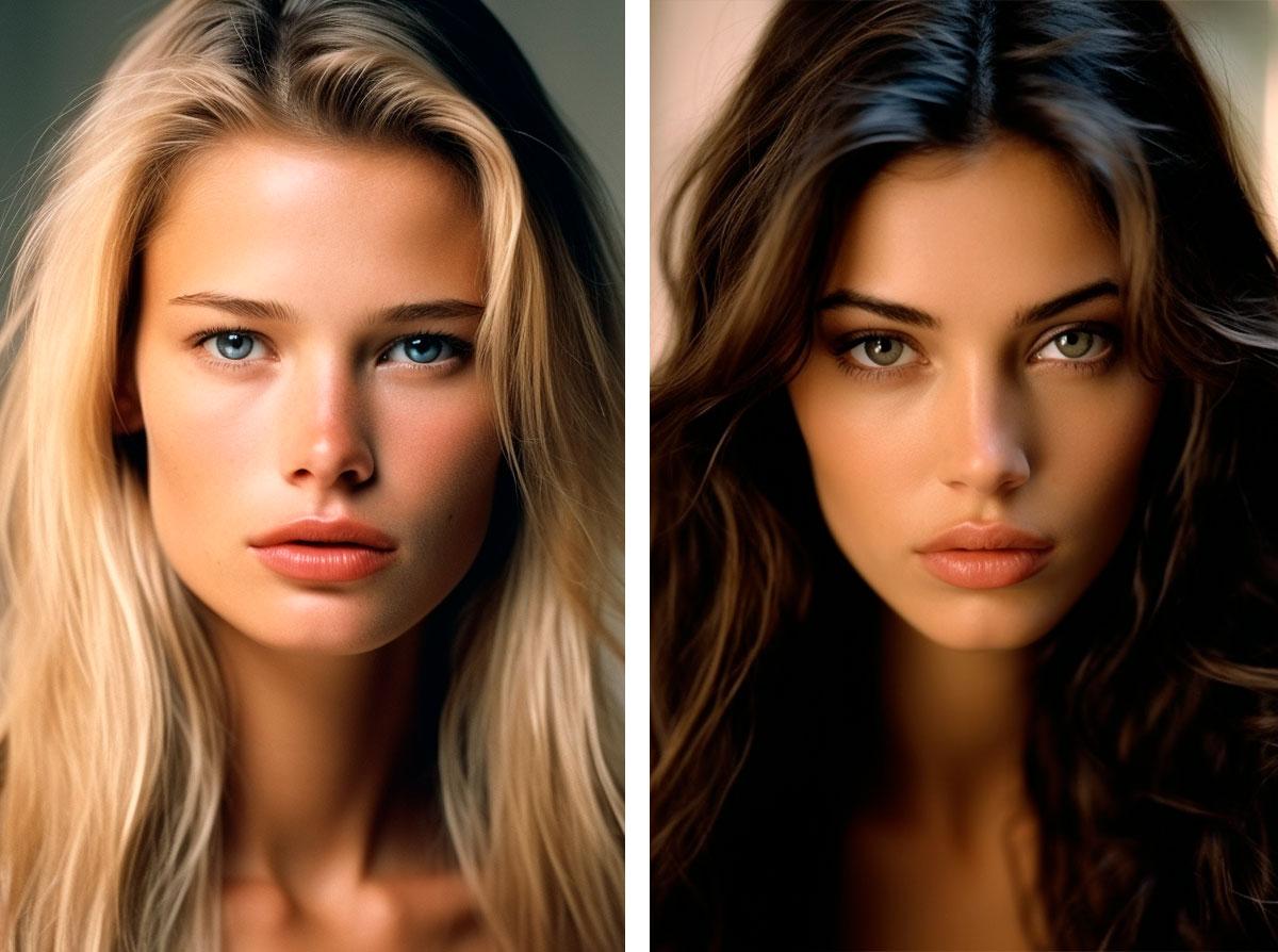 Красивые девушки до макияжа и после