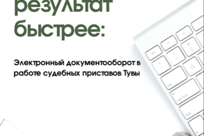 Электронный документооборот ускоряет работу приставов Тувы