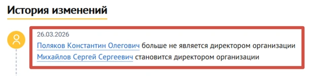 Смена директора | Источник: Checko.ru