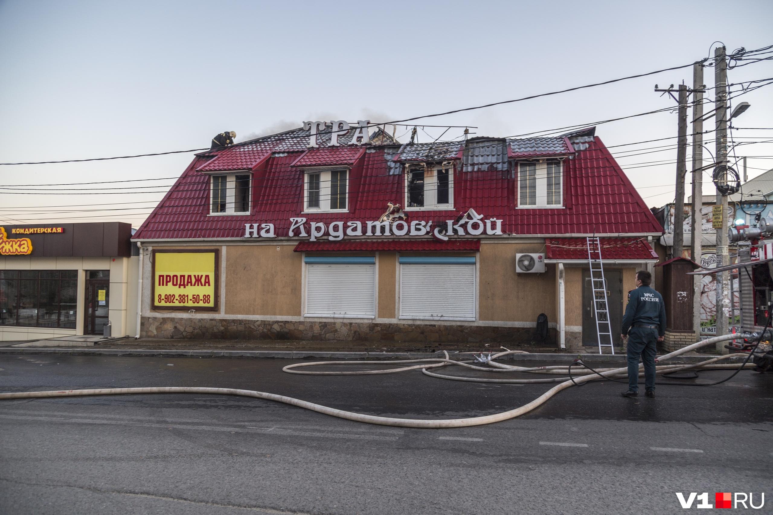 В Волгограде продается горевший пять лет назад трактир напротив городской ГАИ