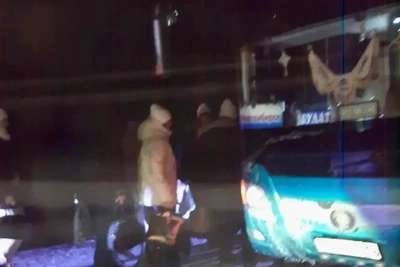 Автобус с 50 пассажирами съехал в кювет на Алтае