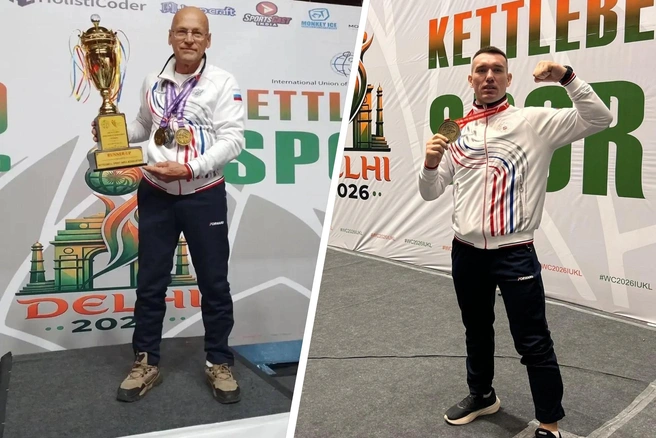 Два жителя Зауралья стали чемпионами мира по гиревому спорту в Индии | Источник: Управление по физической культуре и спорту Курганской области / Иван Самочернов