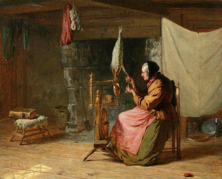 «Прядение льна» («Старые времена») | Источник: Cab Image / Alamy / Legion Media