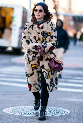 Дженна Колман в Нью-Йорке, 11 января | marieclaire.ru