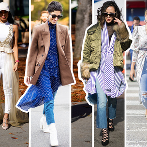 Платье и джинсы: 20 вариантов, как носить самое модное сочетание сезона