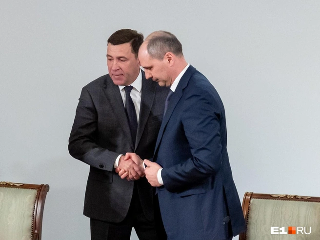 Перед назначением Евгений Куйвашев и Денис Паслер встречались лично | Источник: Владислав Лоншаков / E1.RU