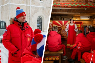 Роман Ротенберг в Ярославской области с хоккейной командой