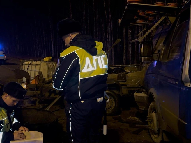 Все трое пострадавших были доставлены в больницу и госпитализированы. | Источник: ГИБДД по Свердловской области