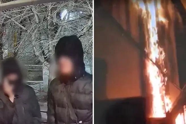 Обвиняемые устроили пожар в многоэтажке  | Источник: пресс-служба УМВД России по Курганской области 