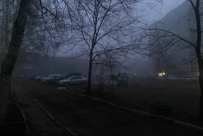 Омск второй день окутан густым туманом