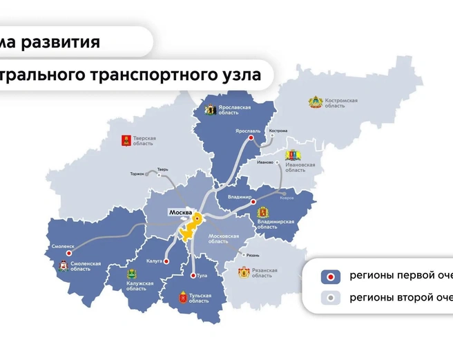 Карта развития Центрального транспортного узла | Источник: Мэр Москвы Сергей Собянин / Max