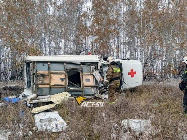 ДТП произошло в Краснозерском районе Новосибирской области | Источник: телеграм-канал «АСТ-54 Black»