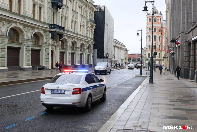 За порядком следят полицейские | Источник: Артем Устюжанин / MSK1.RU