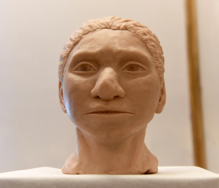 3D-реконструкция лица женщины-денисовца, автор — профессор Лиран Кармель (Liran Carmel), научный сотрудник Еврейского университета в Иерусалиме | Источник: Debbie Hill via Legion Media