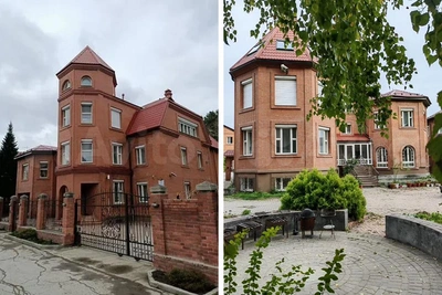 Кирпичный особняк с гербом в Новосибирске продают за 1,5 млрд