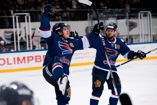 Фото с матча против «Химика» | Источник: «ХК „Сокол“ Красноярск» / VK