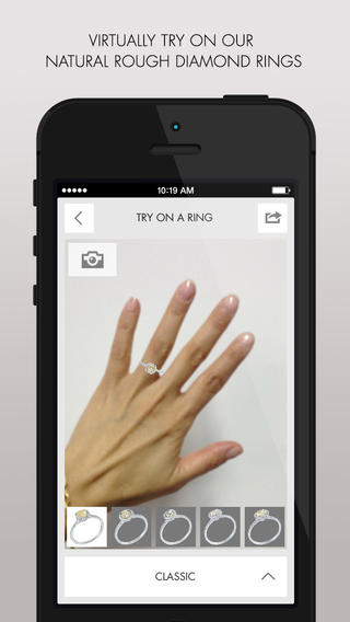 Установка приложения -Diamond in the Rough: Be Unique - Engagement Ring Try-On – бесплатно