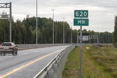 Up to 24,000 cars per day on M-11 near St. Petersburg