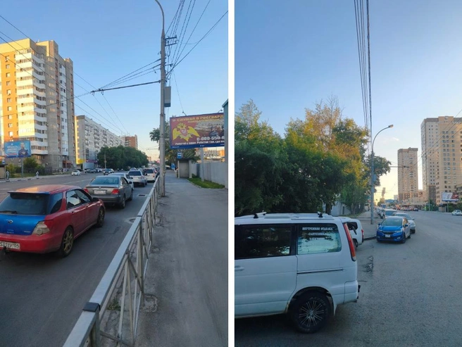 Так пробка на Фрунзе выглядела 14 июля | Источник: читательница НГС