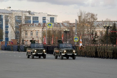 В Иркутске прошла репетиция парада Победы: видео