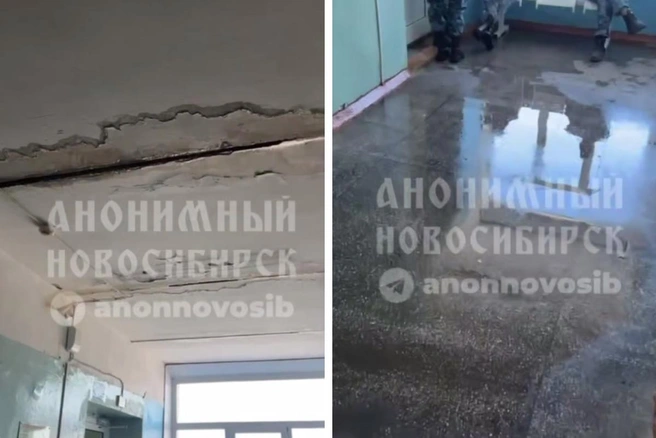 На трещину пожаловались студенты | Источник: Анонимный Новосибирск / Telegram