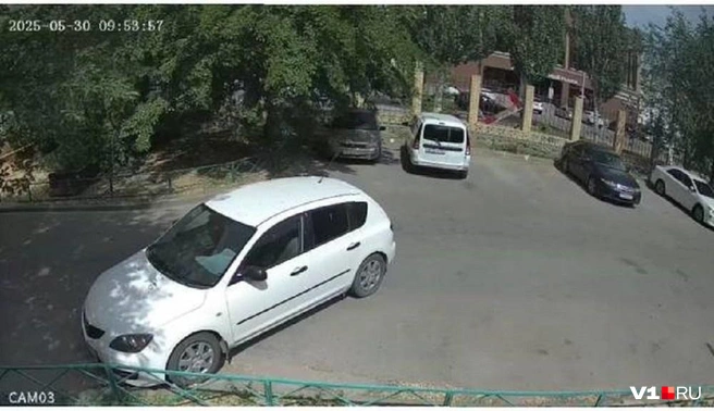 Момент, когда молодые люди пытались установить грушу, попал на видео | Источник: читатели V1.RU