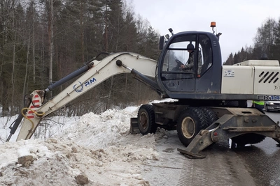 Костромаавтодор ведет работы по защите дорог от паводка
