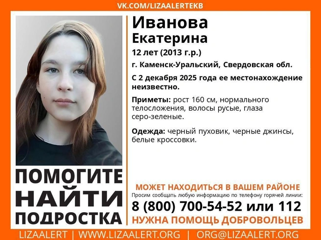 Ориентировка с приметами пропавшей | Источник: «ЛизаАлерт»