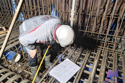 Tons of Rebar and Concrete for Sennaya Square Metro Station
