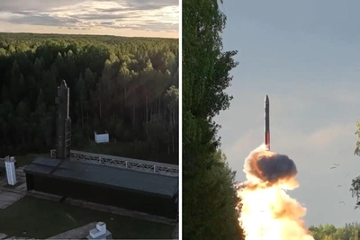 С Плесецка запустили баллистическую ракету