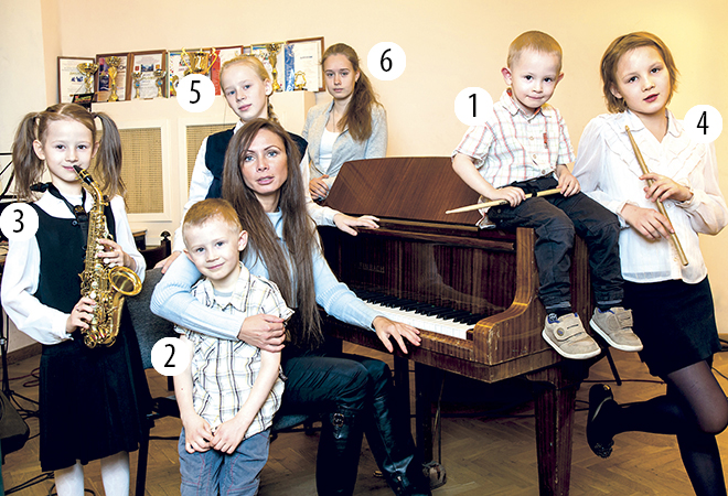 Екатерина Кирмель, 6 детей
