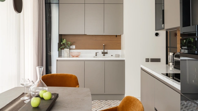 Светлая квартира 60 м² для семьи из трех человек в Москве