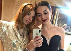 Аделина Сотникова встретила младшую сестру с ребенком из роддома