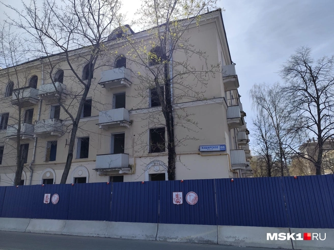 Дом 66 на Каширском шоссе, который сносят из-за реновации и стройки станции «Москворечье» | Источник: Игорь Мещанев / MSK1.RU