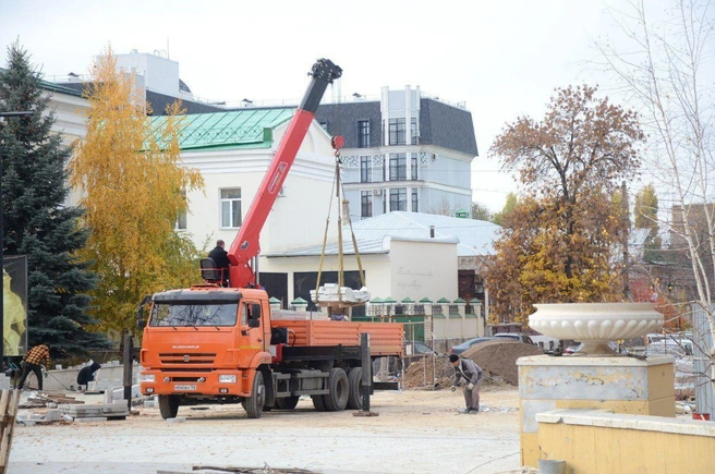 Благоустройство сквера продолжается | Источник: администрация Оренбурга